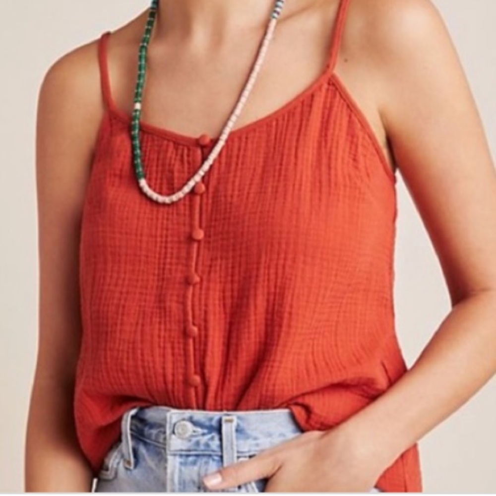 Anthropologie Dolan left coast red tank
